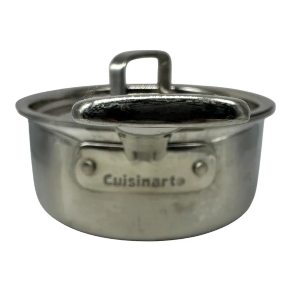 Cuisinart MultiClad Pro 1.5 Qt Stainless Steel Saucepan with Cover Lid MCP19-16N